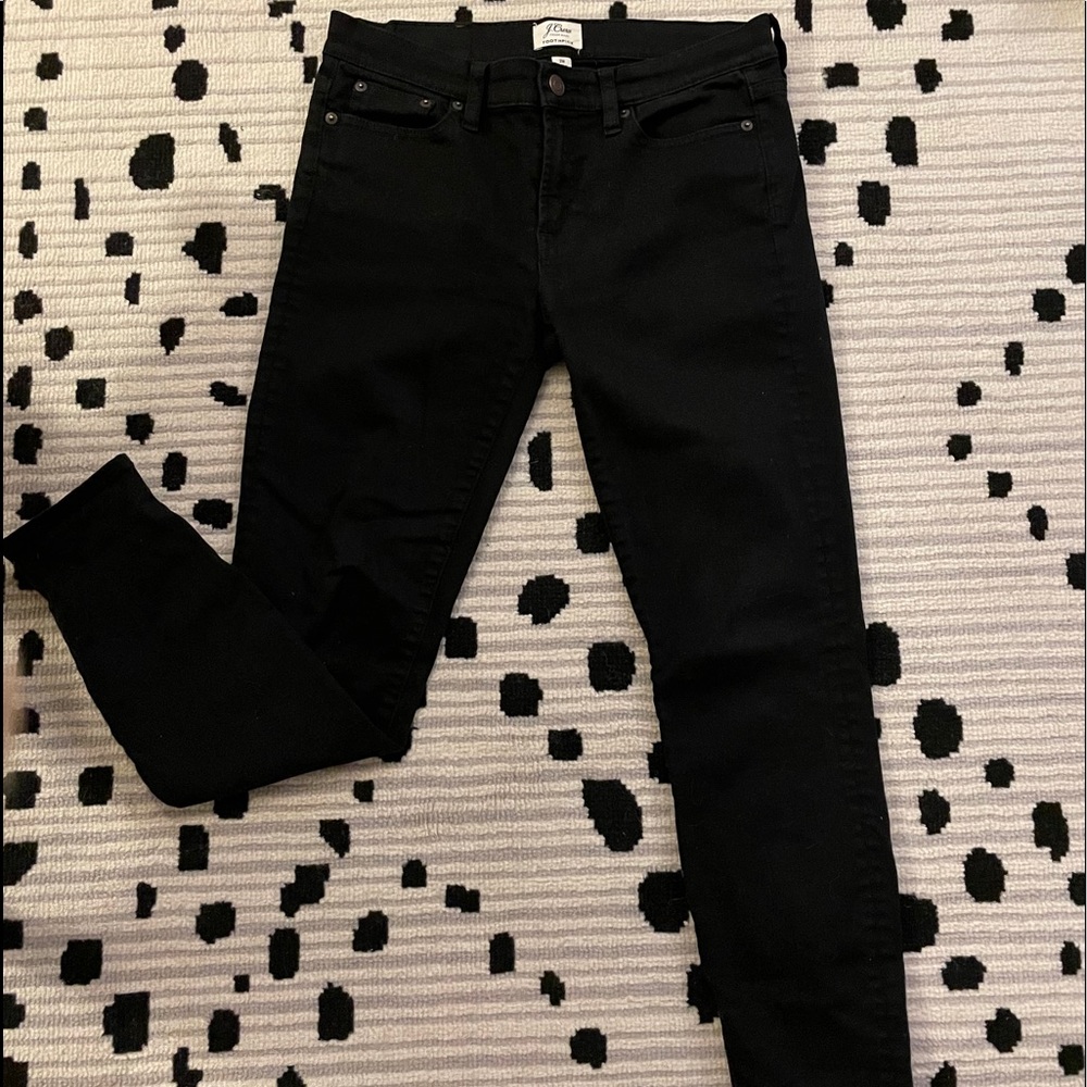 J Crew black toothpick jeans
